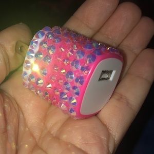 Bling wall outlets for chargers